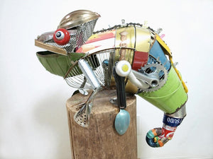 Playful Animal Sculptures Made of Salvaged Materials